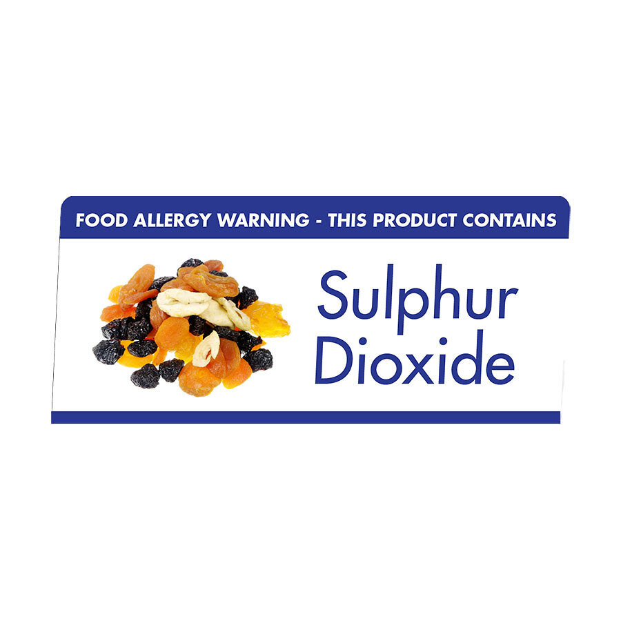 Allergen Buffet Notice Sulphur Dioxide