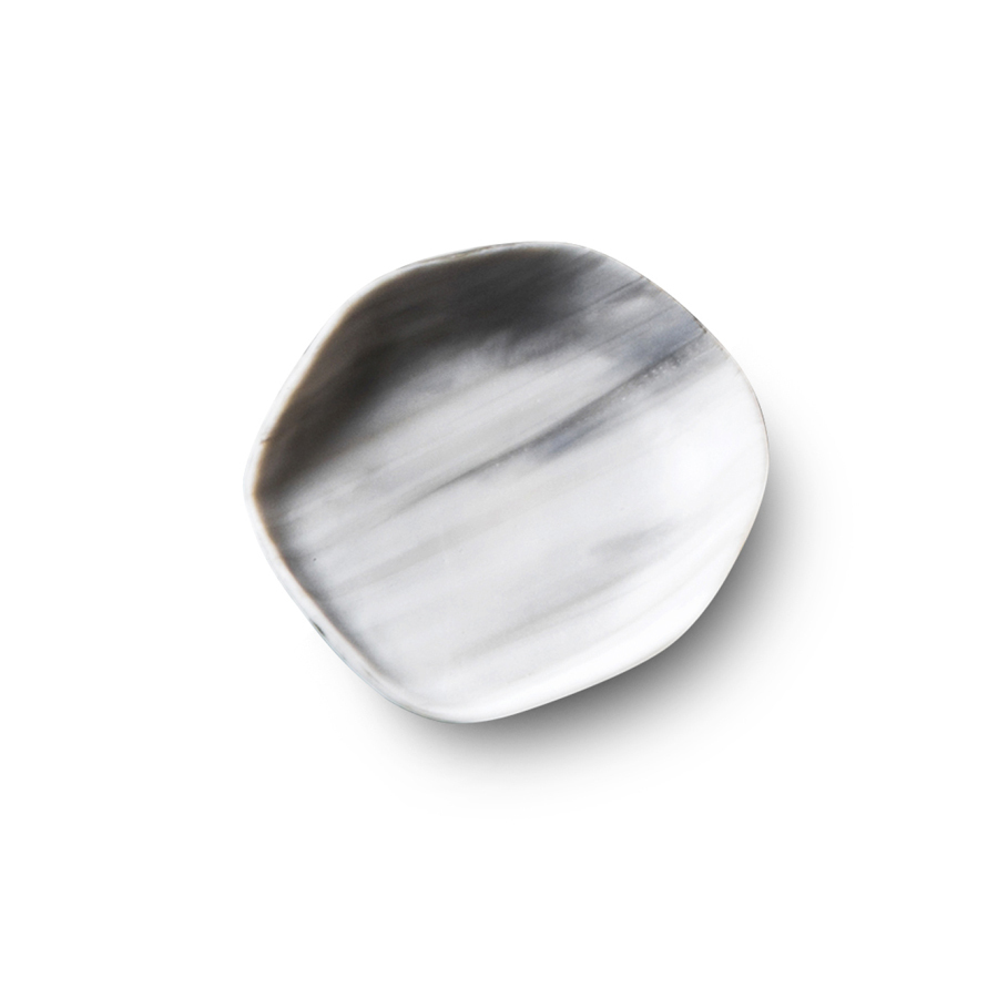 Pordamsa Nordica Glass Grey Round Plate 9cm