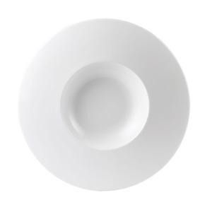 Steelite Monaco Vitrified Porcelain White Round Float Large Well Plate 30.5cm