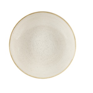Churchill Stonecast Vitrified Porcelain Nutmeg Cream Round Coupe Bowl 31x4.4cm 240cl 84.5oz