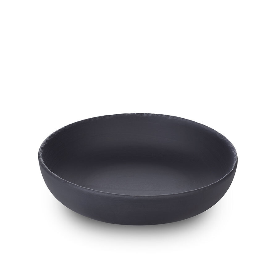 Revol Basalt Ceramic Black Round Gourmet Plate 22cm 1 Litre