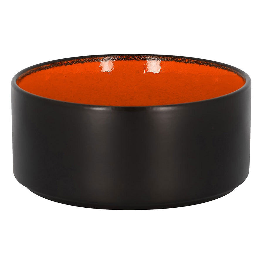 Rak Fire Vitrified Porcelain Orange Round Bowl 16cm 100cl