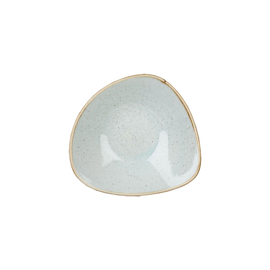 Churchill Stonecast Vitrified Porcelain Duck Egg Blue Triangular Bowl 18.5cm 37cl 13oz