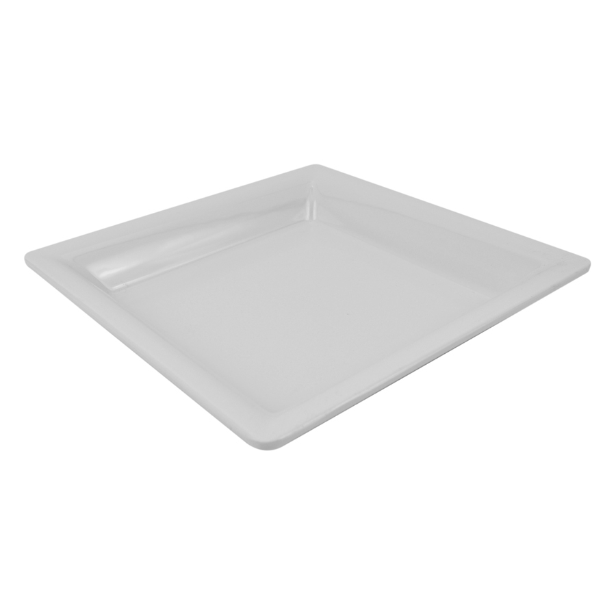 Melamine Plate 30.5cm Square White