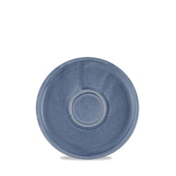 Churchill Emerge Vitrified Porcelain Oslo Blue Round Saucer 16cm