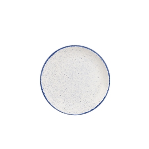 Churchill Stonecast Hints Vitrified Porcelain Indigo Blue Round Coupe Plate 16.5cm