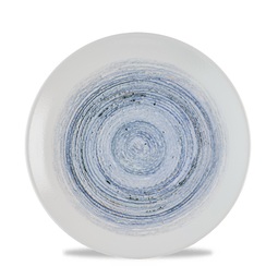 Churchill Elements Vitrified Porcelain Coast Round Coupe Plate 21.7cm