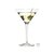 Glacial Topaz Bar Crystal Martini Glass 24cl