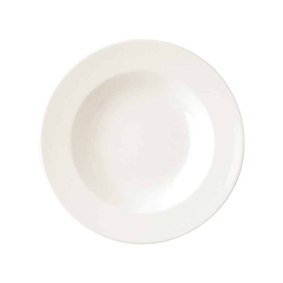 Rak Banquet Vitrified Porcelain White Round Deep Plate 19cm