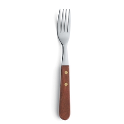 Amefa 18/0 Stainless Steel Wooden Pizza And Steak Fork