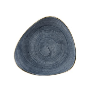Churchill Stonecast Vitrified Porcelain Blueberry Triangular Plate 22.9cm