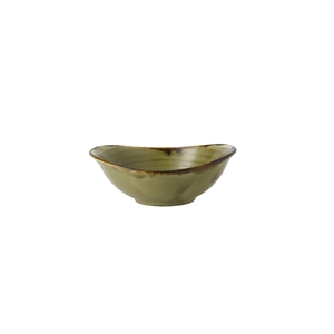 Dudson Harvest Vitrified Porcelain Green Oval Deep Bowl 19.9x16.8cm 51cl 18oz