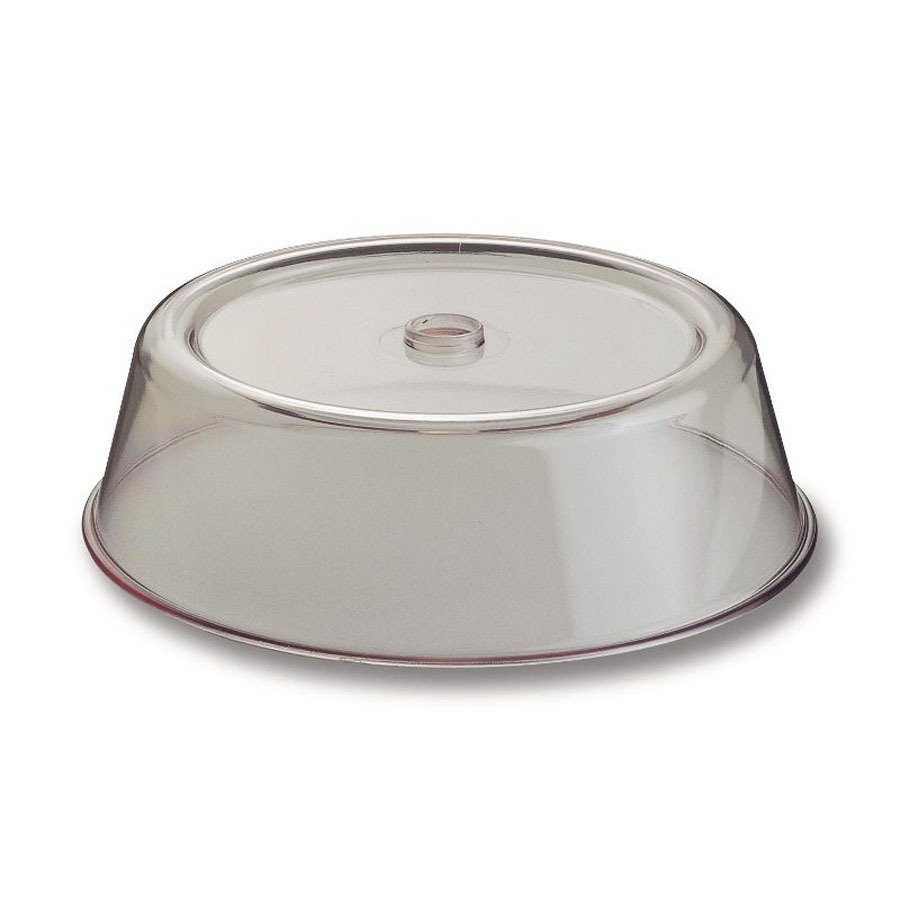 Plate Cover Clear Polycarbonate Round 23cm