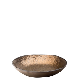 Utopia Midas Stoneware Copper Round Coupe Bowl 21.5cm