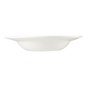 Churchill Bamboo Vitrified Porcelain White Rimmed Bowl 9.75 Inch 24.8cm
