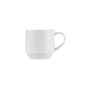 Churchill Art De Cuisine Porcelain White Menu Stacking Cup 21cl 7.4oz