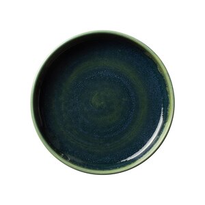 Steelite Aurora Vitrified Porcelain Vesuvius Burnt Emerald Round Stacking Plate 13.5cm