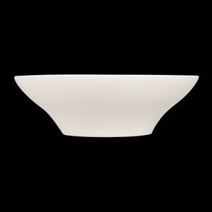 Crème Esprit Vitrified Porcelain White Round Salad Bowl 21cm