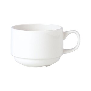 Steelite Simplicity Vitrified Porcelain White Slimline Cup Stackable 6oz