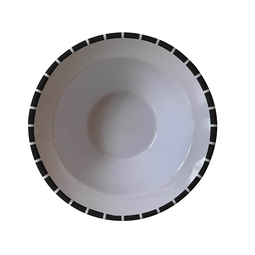Mirage Black Tile Melamine Bowl 19.5cm