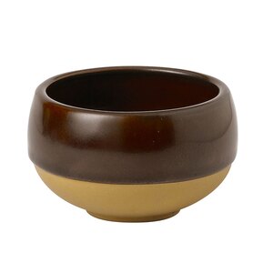 Churchil Emerge Vitrified Porcelain Cinnamon Brown Round Deep Bowl 9x5.7cm 25.5cl 9oz