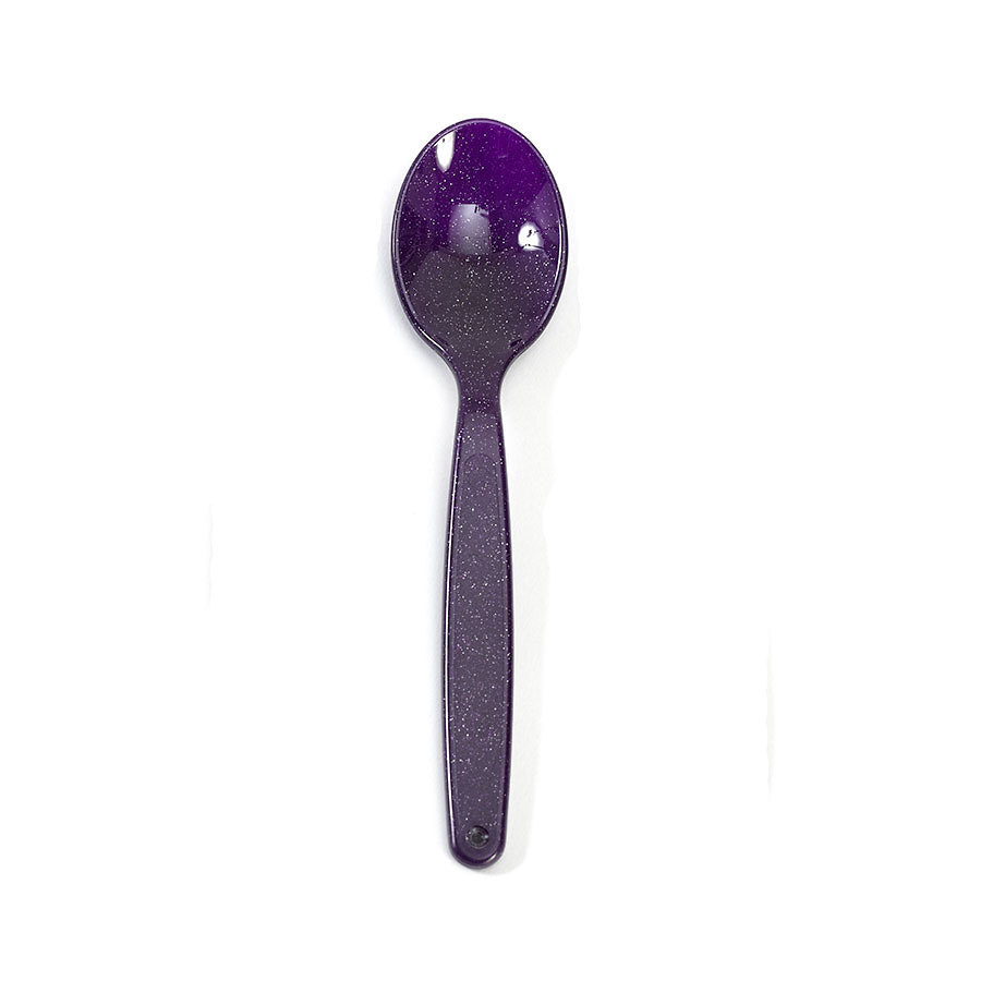 Polycarb Dess Spoon Small 17cm Purple Sparkle
