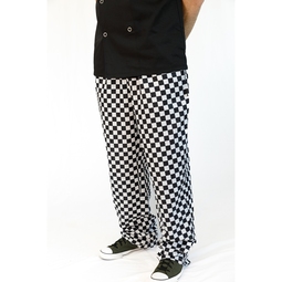 Brigade Large Black Check Polyester Trousers