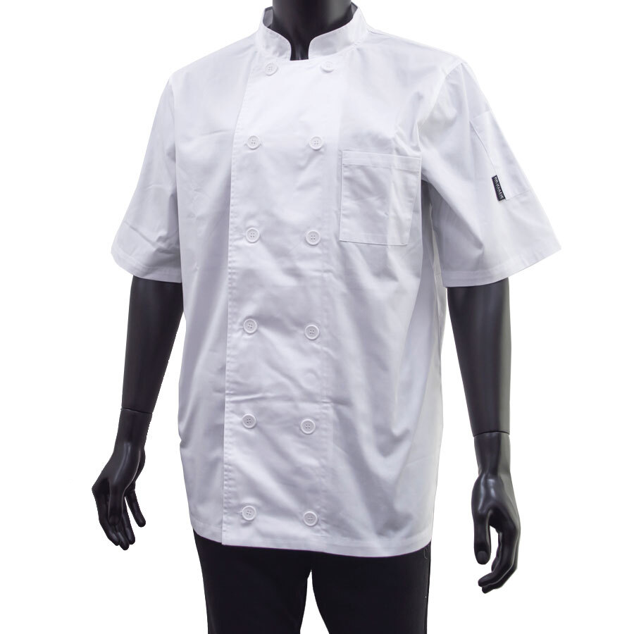 Men's S/S Vent Chefs Jacket White