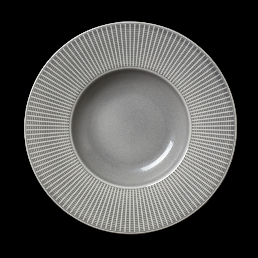 Steelite Willow Vitrified Porcelain White Round Gourmet Deep Rim Bowl 28.5cm 11 1/4 Inch