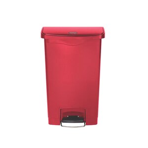 Rubbermaid Slim Step-On Bin Front Step 50 ltr Red