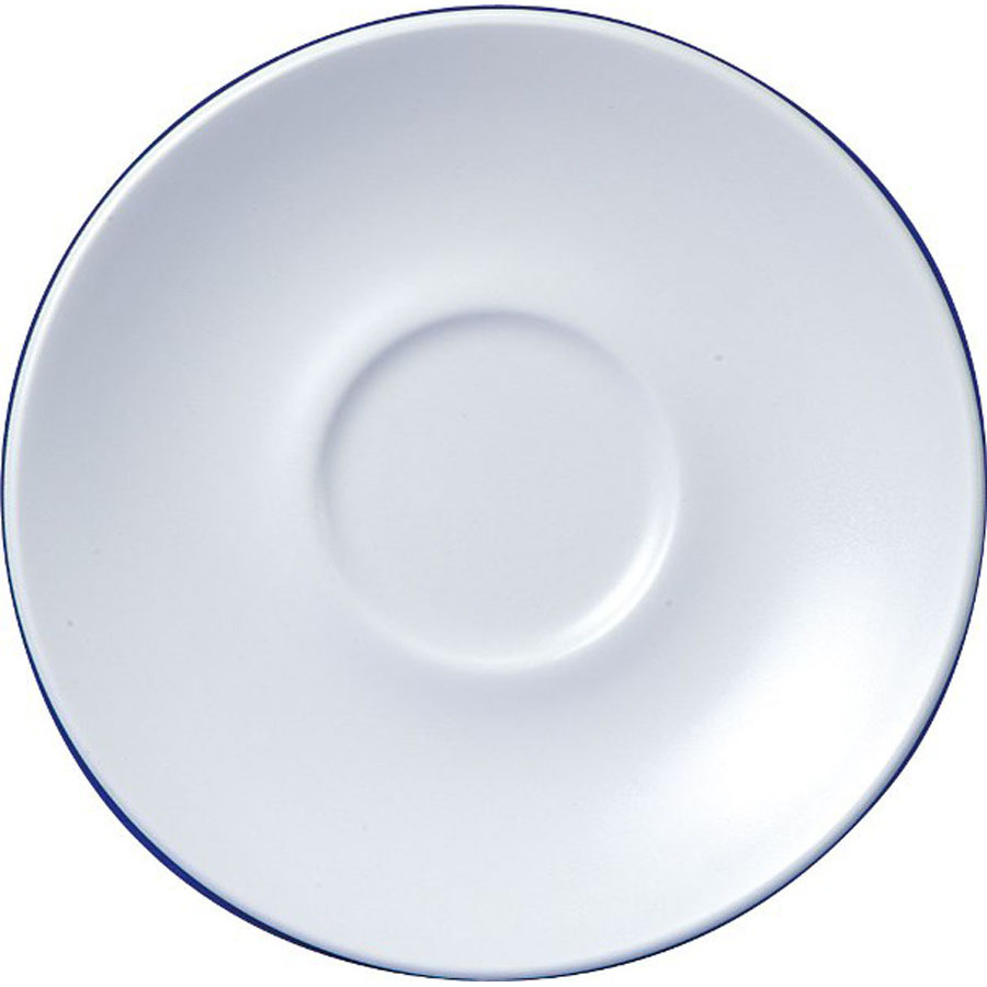 Churchill Café Vitrified Porcelain White Round Cappuccino Saucer 15.6cm