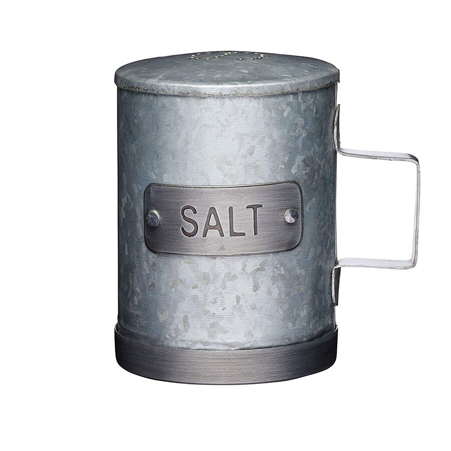 Industrial Kitchen Galvanised Metal Salt Dispenser