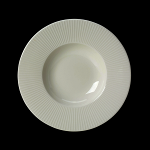 Steelite Willow Vitrified Porcelain White Round Deep Rimmed Bowl 31.5cm 12 1/2 Inch