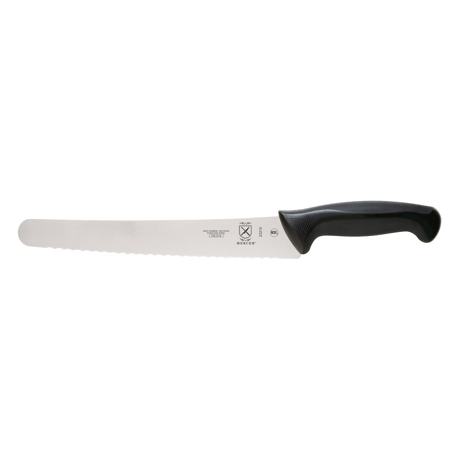 Mercer Millennia® Wavy Edge Wide Bread Knife 10in With Santoprene® Handle