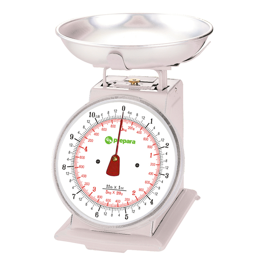 Prepara Scale With Stainless Steel Bowl 5kg White