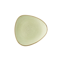 Churchill Stonecast Raw Vitrified Porcelain Green Triangle Lotus Plate 26.5cm