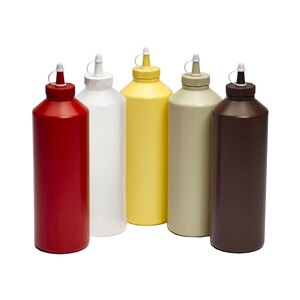 Sauce Bottle Yellow Plastic 100cl