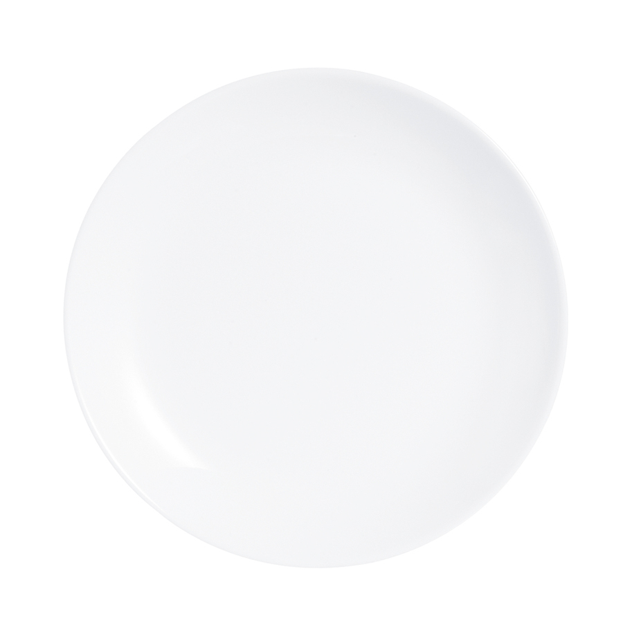Arcoroc Evolutions Opal White Round Coupe Side Plate 19cm