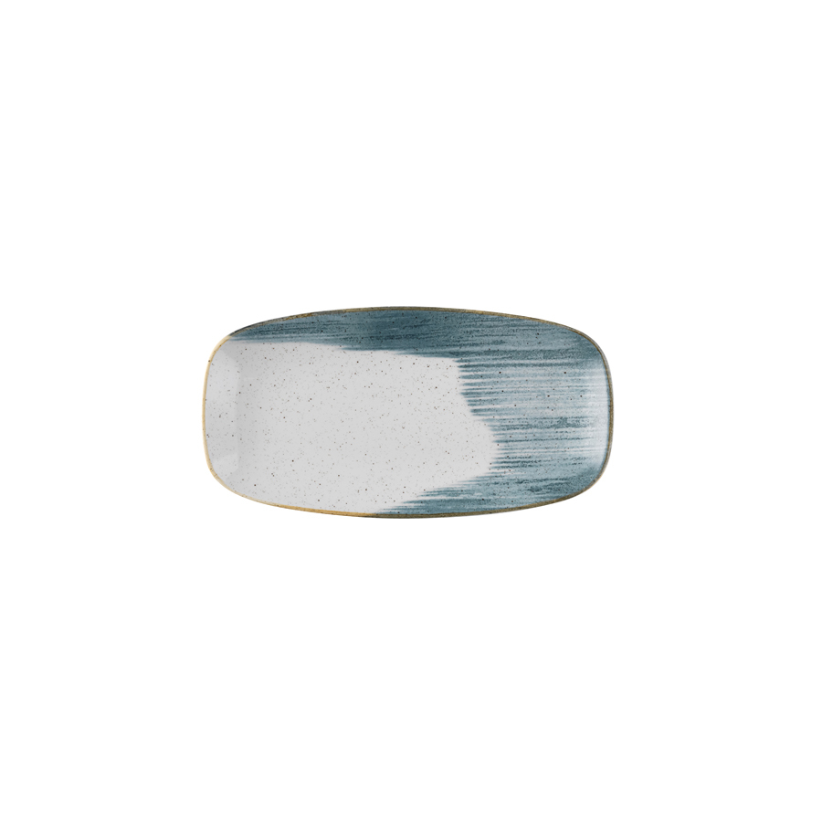 Churchill Stonecast Accents Vitrified Porcelain Blueberry Oblong Plate 29.8x15.3cm