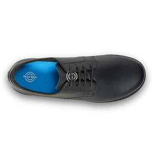 WearerTech Pro Vigour Formal Black Microfibre Mens Non Slip Lace Up Shoe