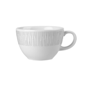 Churchill Bamboo Vitrified Porcelain White Coffee Cup 12oz