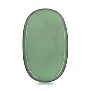 Revol Caractere Ceramic Mint Oval Plate 35.5x21.8cm