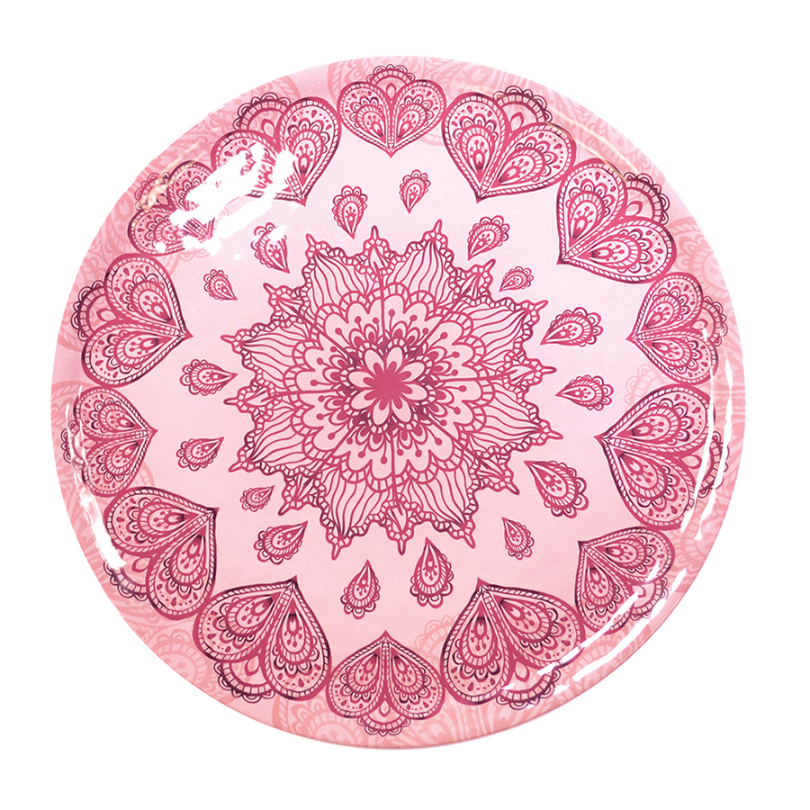 Mehndi Pink Platter 35cm