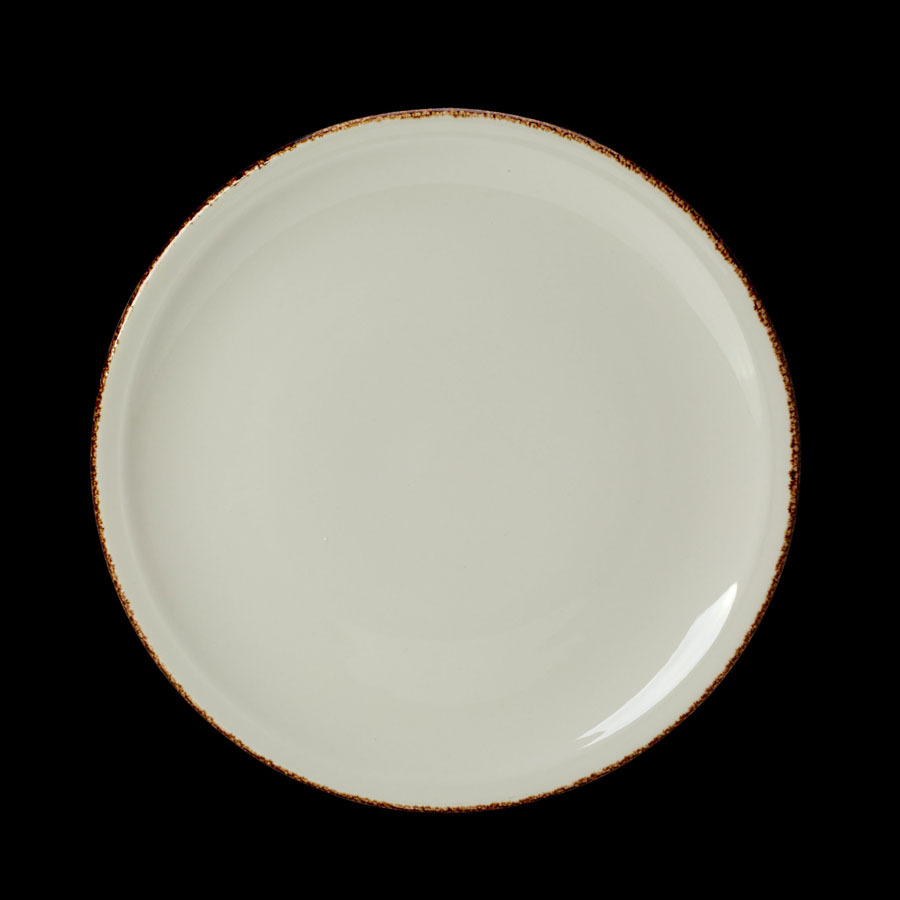 Steelite Brown Dapple Vitrified Porcelain Round Pizza Plate 31.5cm 12 1/2 Inch
