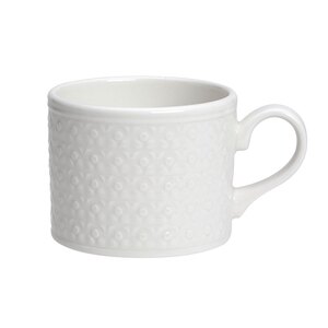 Steelite Bead Vitrified Porcelain White Cup Accent 35cl