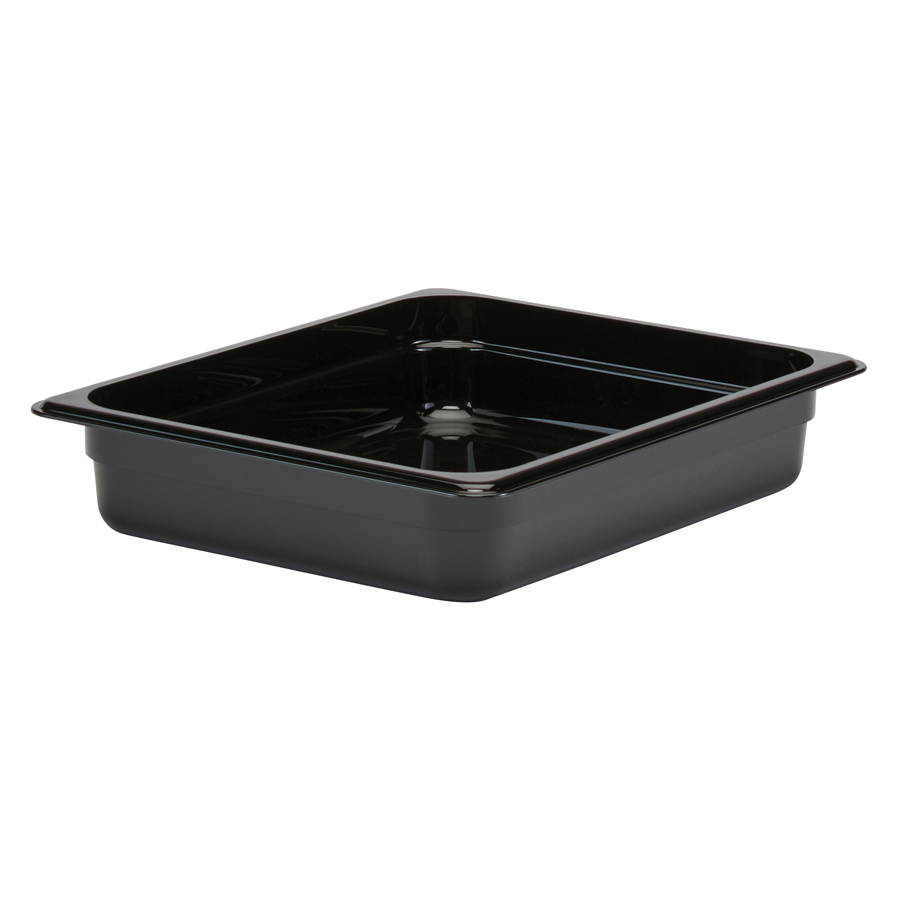 Cambro Gastronorm Container 1/2 Black Polycarbonate 265x65mm