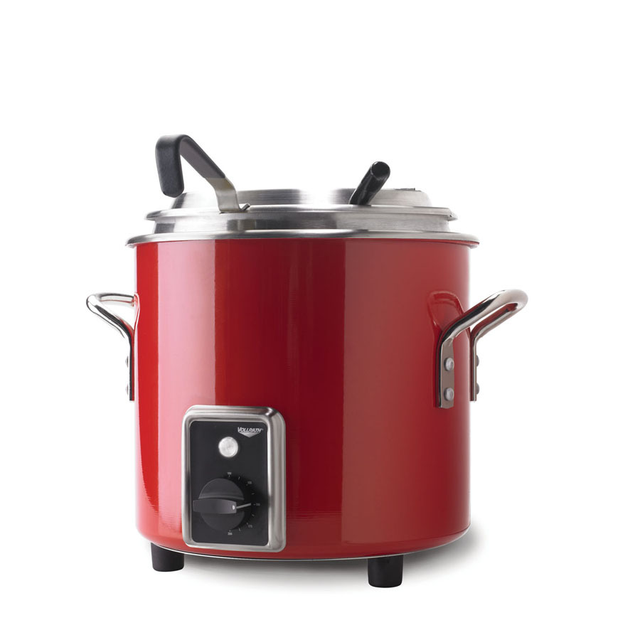 Vollrath 7217455 Retro Soup Kettle 10.4L - Red