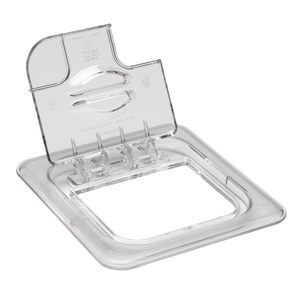 Cambro Gastronorm Hinge/Notched Lid 1/6 Clear Polycarbonate