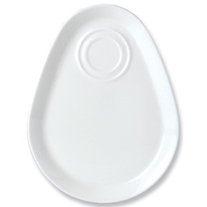 Steelite Simplicity Vitrified Porcelain White Dewdrop Combi-Tray 25.5cm