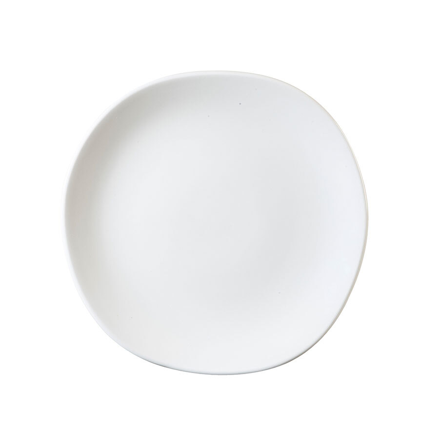 Churchill Trace Vitrified Porcelain White Organic Round Plate 26.4cm